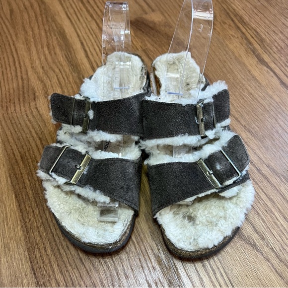 Birkenstock Arizona Fleece Lined Sz 38 - Picture 2 of 10